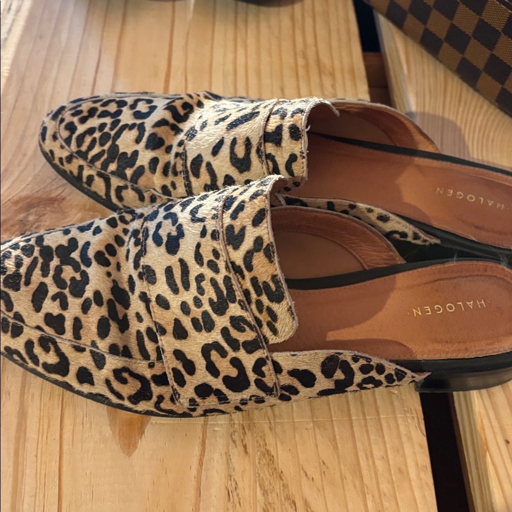 Halogen Animal Print Slip-On Loafers